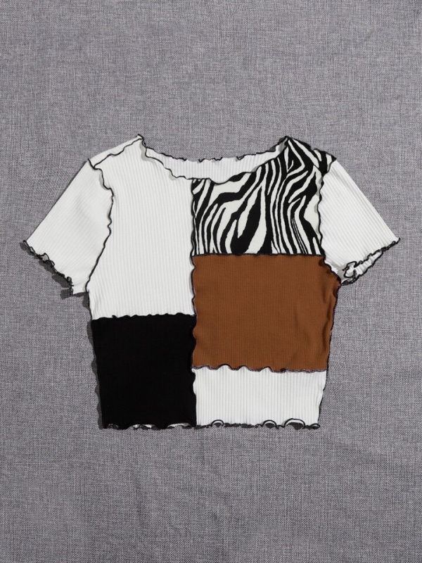 Блузка "Зебра" кафява