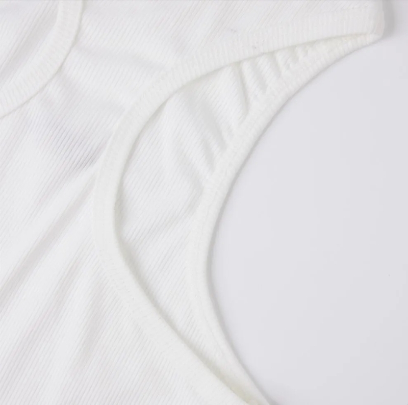 Кроп топ "OFF" бял