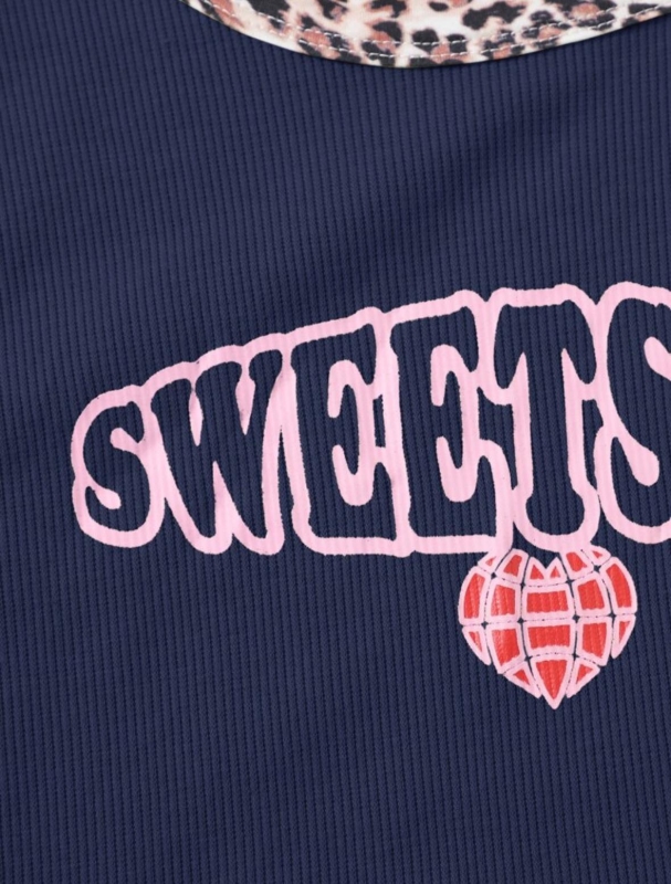 Кроп топ "Sweetsoul" тъмно син