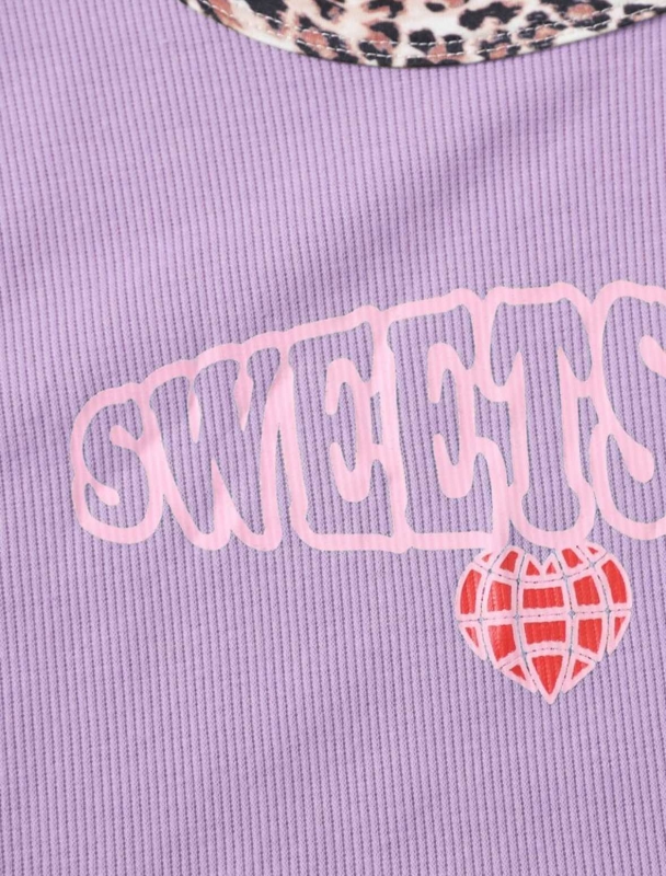 Кроп топ "Sweetsoul" лилав