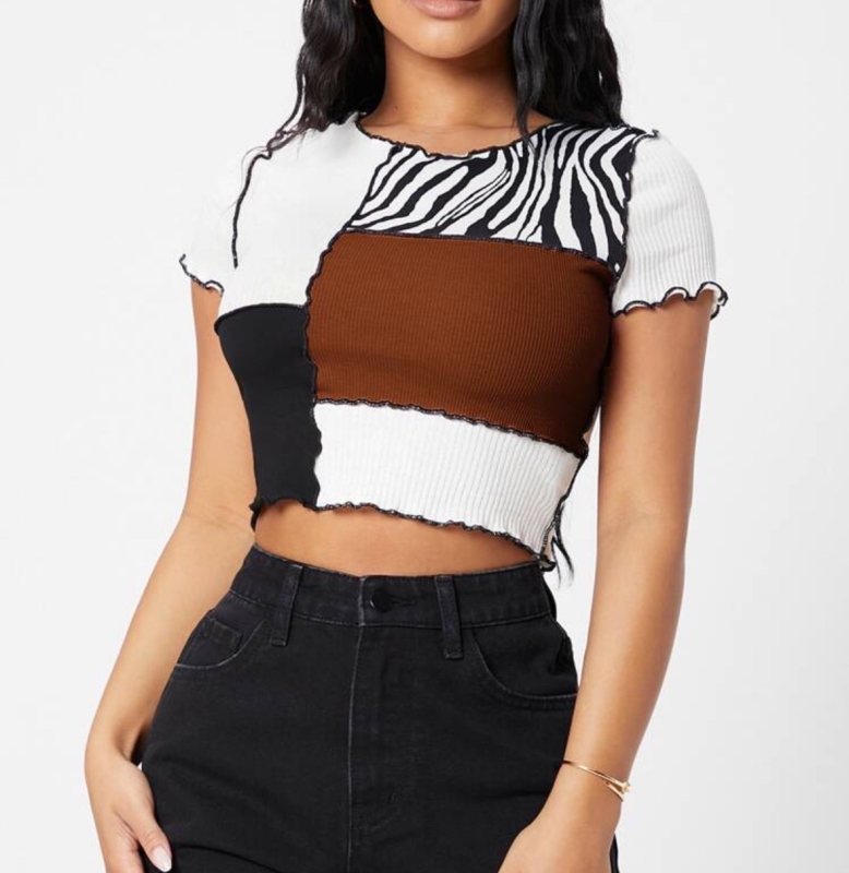 Блузка "Зебра" кафява