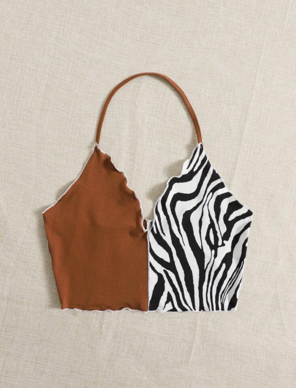 Кроп топ "Зебра"