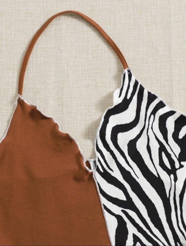 Кроп топ "Зебра"