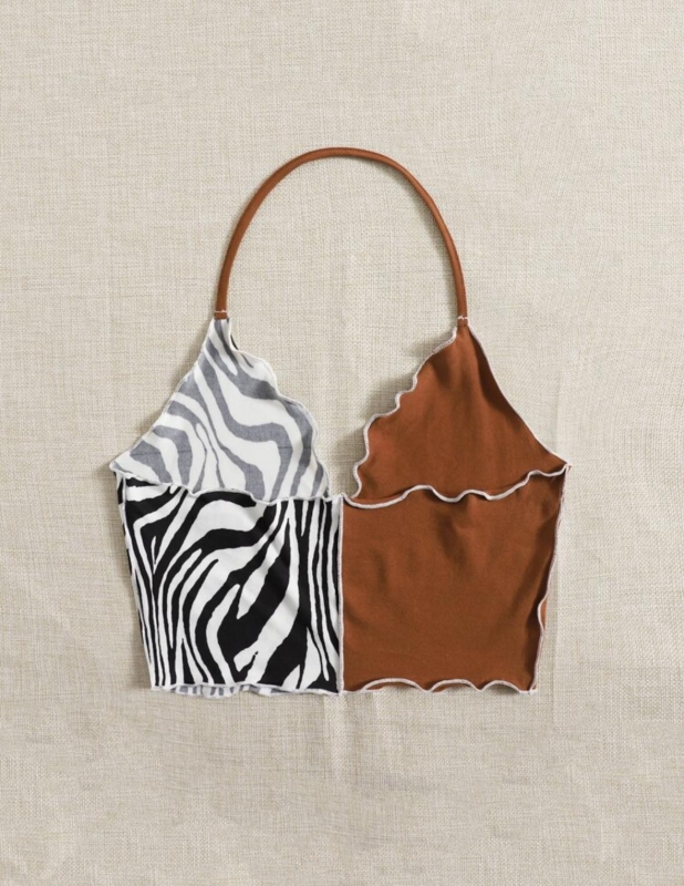 Кроп топ "Зебра"