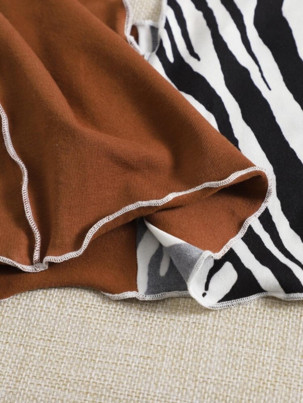 Кроп топ "Зебра"