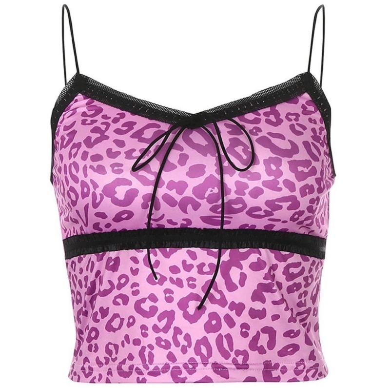 Кроп топ "Purple Leo"