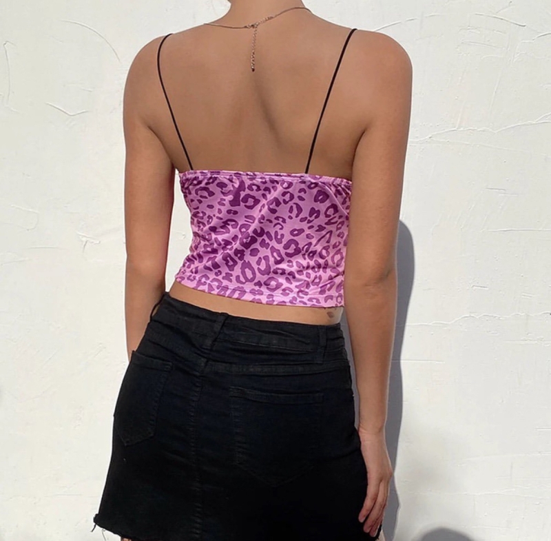 Кроп топ "Purple Leo"