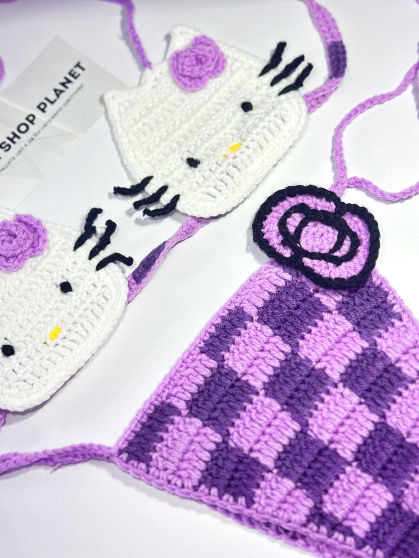 Плетен бански "Hello Kitty"