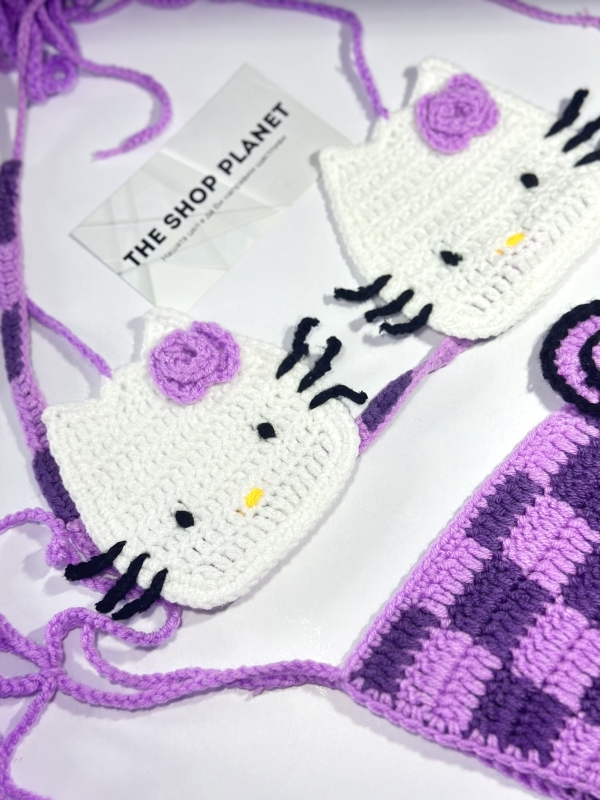 Плетен бански "Hello Kitty"